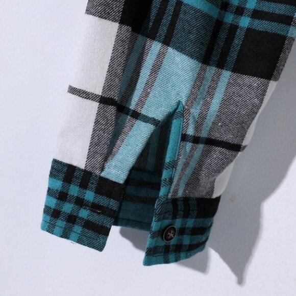 Casual Multicolored Men's Plaid Shirt - Picture 8 of 9